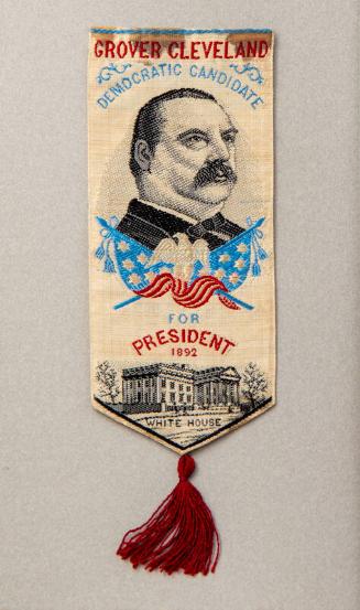 Grover Cleveland Campaign Ribbon, 1892