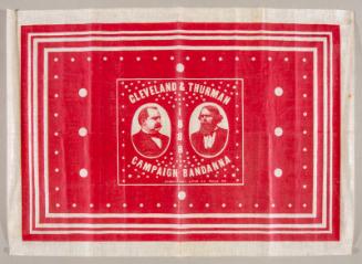 Cleveland and Thurman Campaign Bandana, 1888