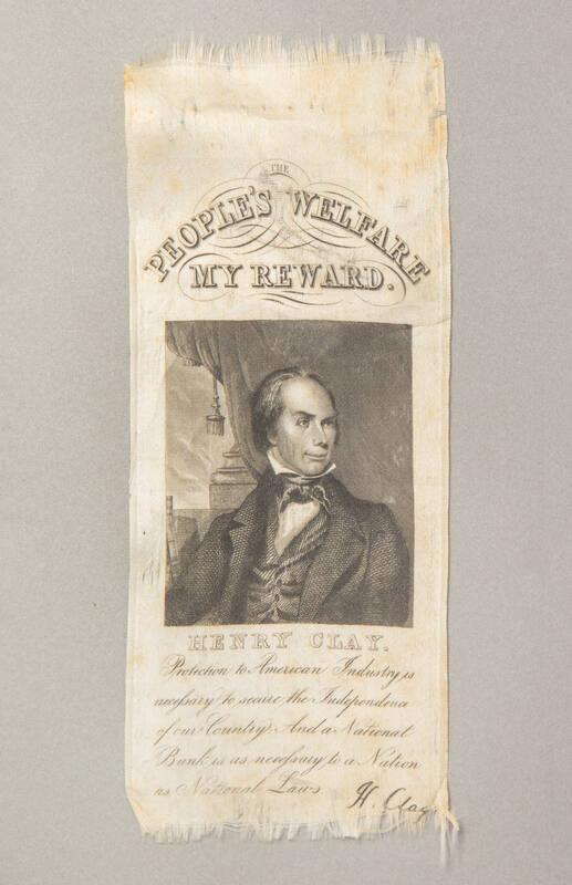 Henry Clay Campaign Ribbon, 1832