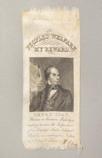 Henry Clay Campaign Ribbon, 1832
