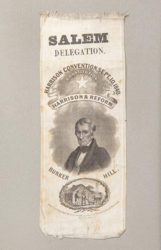 William Harrison Convention Ribbon, 1840