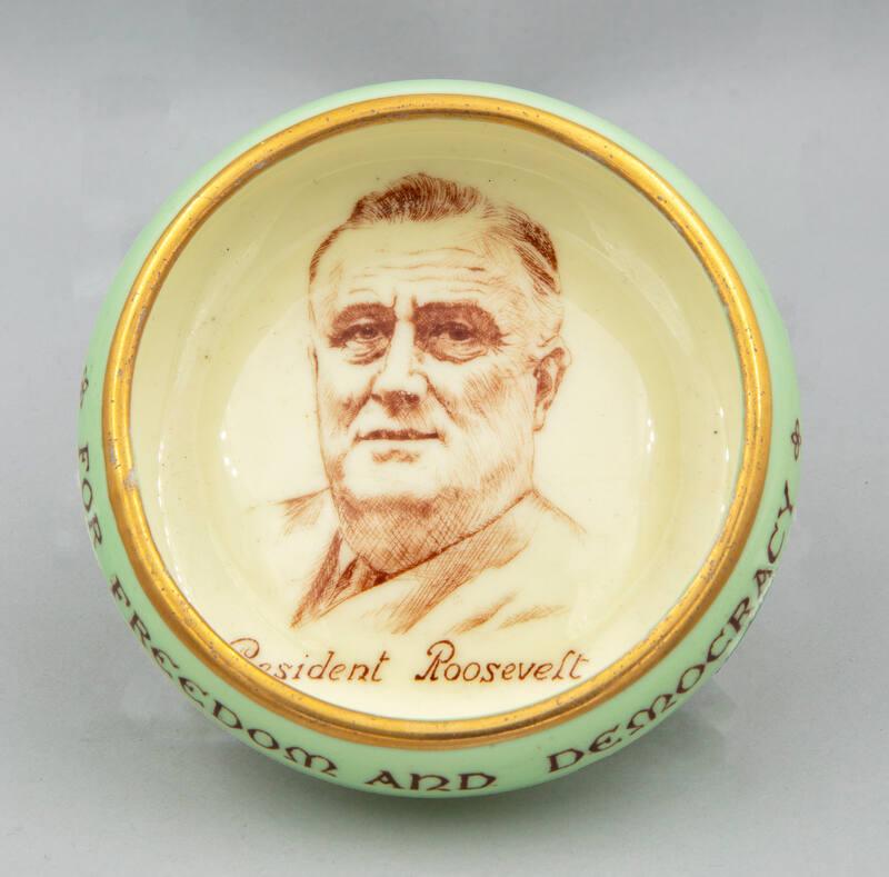 Franklin D. Roosevelt Commemorative Dish