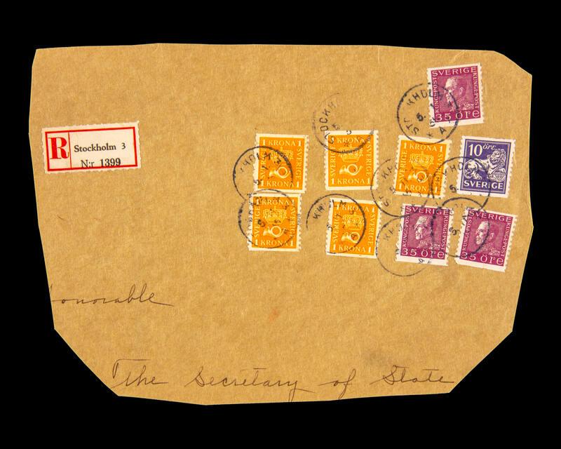 American Consular Service Stamp Cover Remnant
