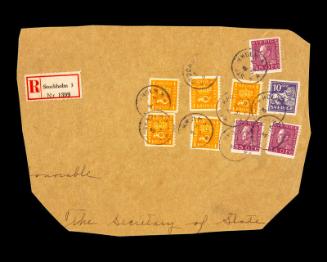 American Consular Service Stamp Cover Remnant