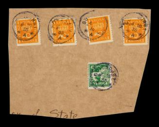 American Consular Service Stamp Cover Remnant