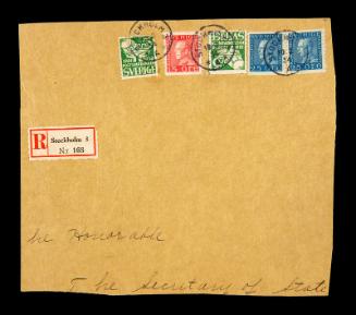 American Consular Service Stamp Cover Remnant
