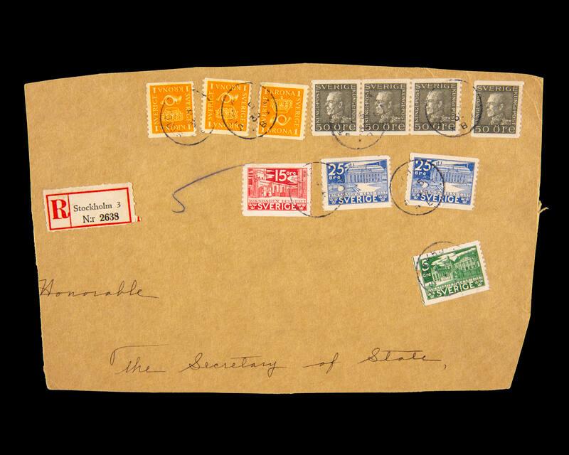 American Consular Service Stamp Cover Remnant