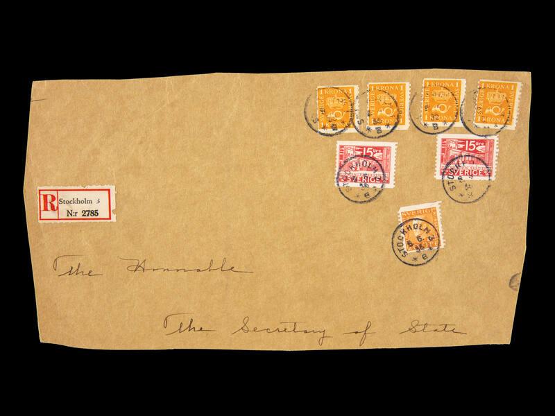 American Consular Service Stamp Cover Remnant