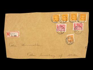American Consular Service Stamp Cover Remnant
