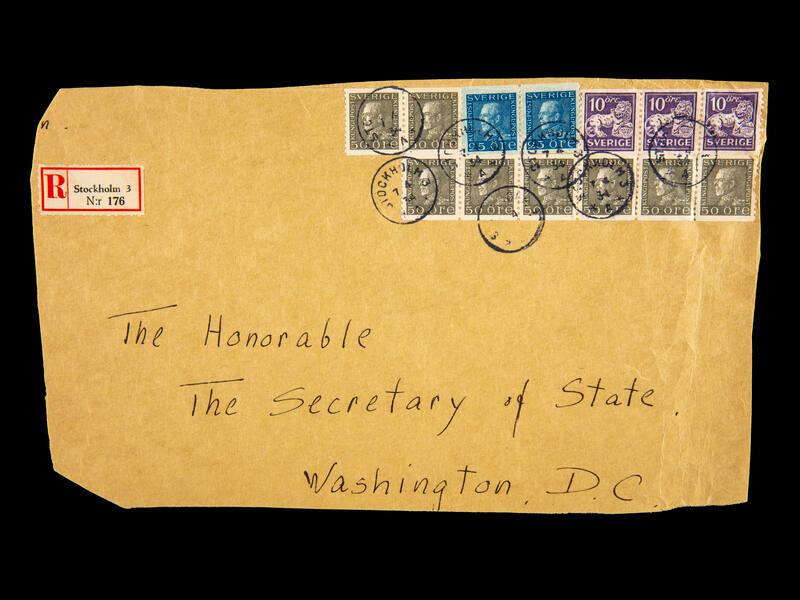 American Consular Service Stamp Cover Remnant