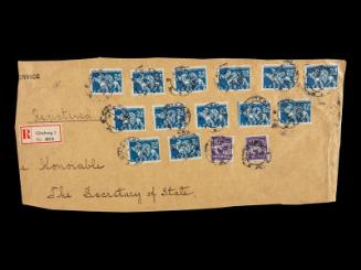 American Consular Service Stamp Cover Remnant
