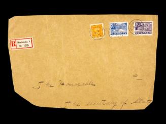American Consular Service Stamp Cover Remnant