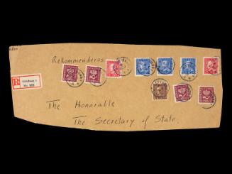 American Consular Service Stamp Cover Remnant