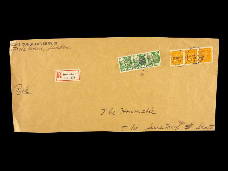 American Consular Service Stamp Cover Remnant