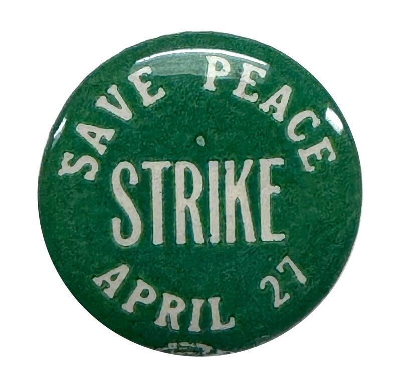 Anti-War Student Strike Button