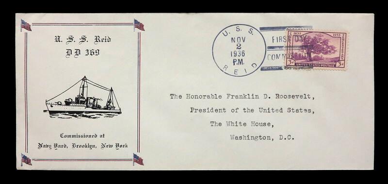 USS Reid Commissioning Commemorative Cover