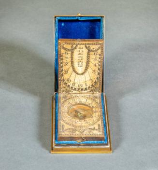 Combination Sundial and Compass in Case
