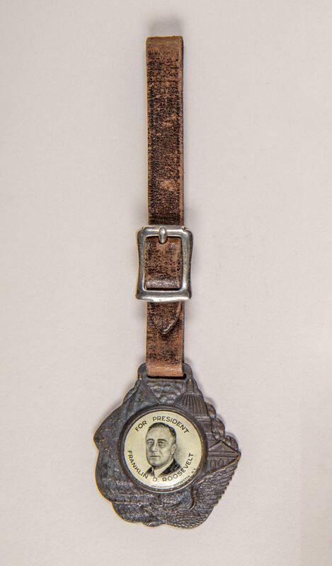 Roosevelt Campaign Watch Fob, ca. 1936