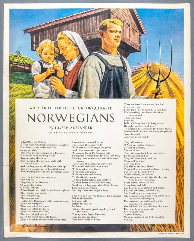 An Open Letter to the Unconquerable Norwegians
