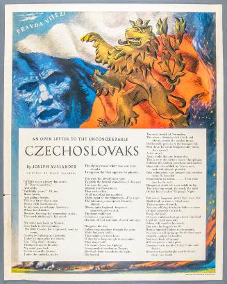 An Open Letter to the Unconquerable Czechoslovaks