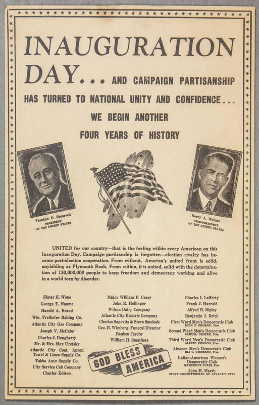 Inauguration Day Poster, 1941
