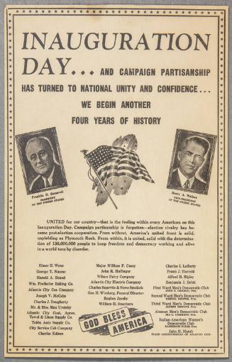 Inauguration Day Poster, 1941