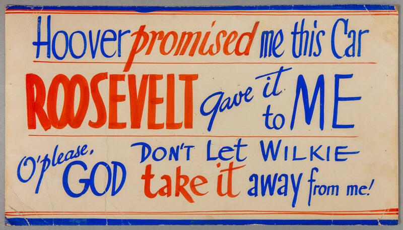 Roosevelt Campaign Poster, 1940