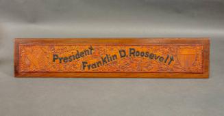Tooled Leather Nameplate