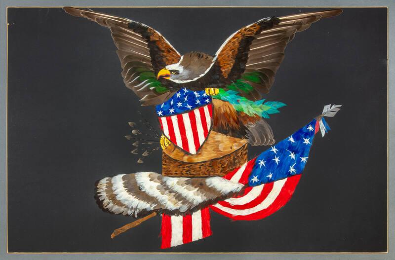 Featherwork Patriotic Picture