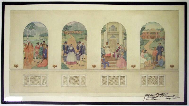 Study for Mural at Charles E. Nichols Junior High School