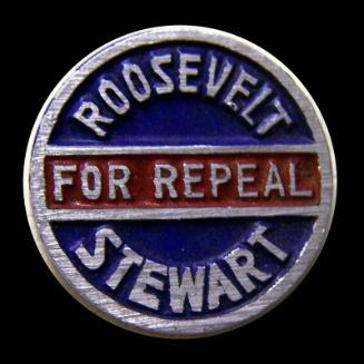 Roosevelt and Stewart Campaign Button, 1932